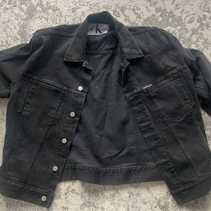 Calvin Klein black oversized denim jacket